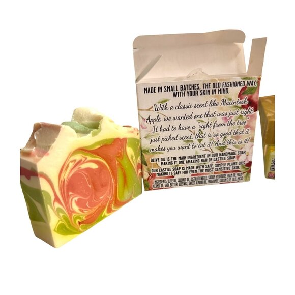 Old Town Soap Co. Handmade Artisan Soap Lemongrass, Apple, Monkey Farts, Seaside - Picture 11 of 12